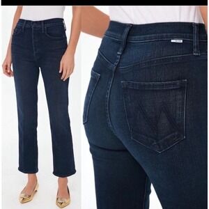 Mother The Tripper Ankle Catch Me If You Can Dark Wash Blue Jeans 30